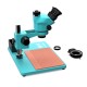 RF4 RF7050-TVP+ (3D Continuous Zoom) 7X~50X Trinocular Stereo Microscope With 0.5X CTV Camera Zoom Lens & LED Adjustable Light - Exclusive Quality RF4 RF7050-TVP+ (3D Continuous Zoom) 7X~50X Trinocular Stereo Microscope With 0.5X CTV Camera Zoom Lens & LED Adjustable Light - Exclusive Quality
