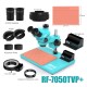 RF4 RF7050-TVP+ (3D Continuous Zoom) 7X~50X Trinocular Stereo Microscope With 0.5X CTV Camera Zoom Lens & LED Adjustable Light - Exclusive Quality RF4 RF7050-TVP+ (3D Continuous Zoom) 7X~50X Trinocular Stereo Microscope With 0.5X CTV Camera Zoom Lens & LED Adjustable Light - Exclusive Quality