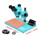 RF4 RF7050-TVP+ (3D Continuous Zoom) 7X~50X Trinocular Stereo Microscope With 0.5X CTV Camera Zoom Lens & LED Adjustable Light - Exclusive Quality RF4 RF7050-TVP+ (3D Continuous Zoom) 7X~50X Trinocular Stereo Microscope With 0.5X CTV Camera Zoom Lens & LED Adjustable Light - Exclusive Quality