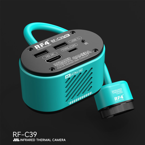 RF4 RF-100+ Monocular 180X Zoom Television Microscope With RF4 C39 Dual Spectral Thermal Camera RF4 RF-100+ Monocular 180X Zoom Television Microscope With RF4 C39 Dual Spectral Thermal Camera