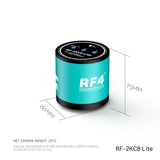 RF4 RF-2KC8 Lite 1080P HD Output High-Resolution Adjustable Camera for Trinocular Stereo Microscope RF4 RF-2KC8 Lite 1080P HD Output High-Resolution Adjustable Camera for Trinocular Stereo Microscope