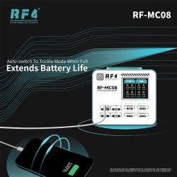 RF4 RF-MC08 Smart Full-color LCD Display Multi-Port Charger (150W)
