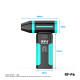 RF4 RF-P6 Portable Rechargeable Mini Violent Dust Fan with Outdoor Night Light