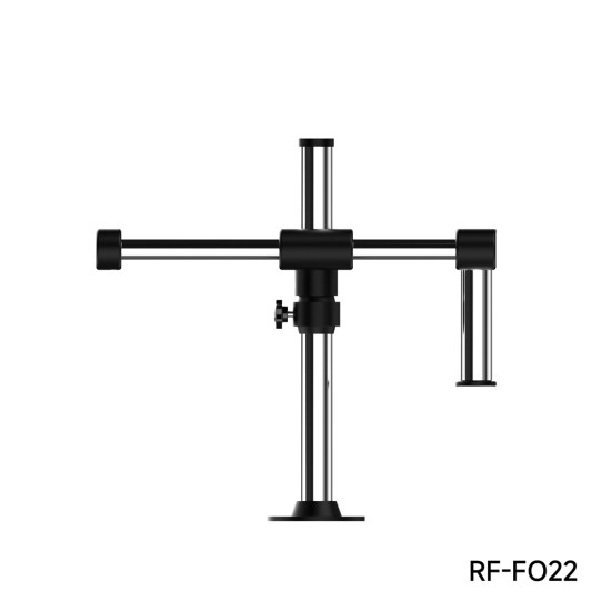 RF4 RF-FO22 360° Rotation Adjustable Universal Double Arm Microscope Bracket RF4 RF-FO22 360° Rotation Adjustable Universal Double Arm Microscope Bracket