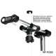 RF4 RF-FO22 360° Rotation Adjustable Universal Double Arm Microscope Bracket RF4 RF-FO22 360° Rotation Adjustable Universal Double Arm Microscope Bracket
