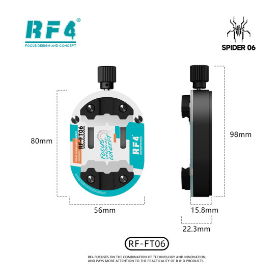 RF4 RF-FT06 Heat-Resistant Glass PCB & IC Stand