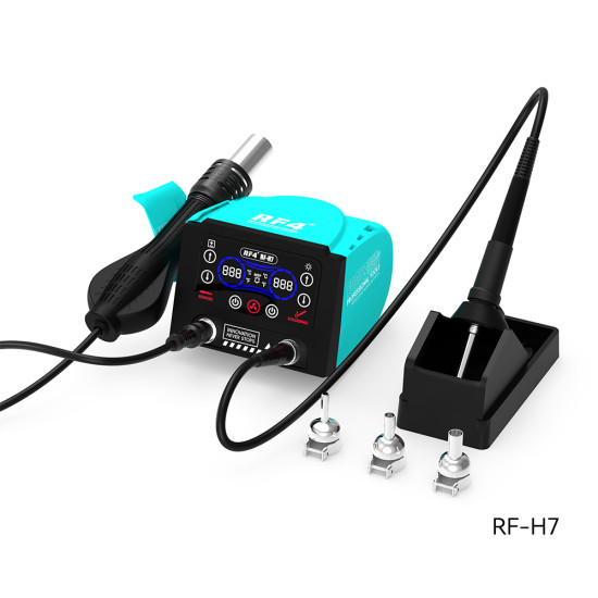 RF4 RF-H7 Lead-free ESD SMD Rework Station With Soldering Iron (600W) RF4 RF-H7 Lead-free ESD SMD Rework Station With Soldering Iron (600W)