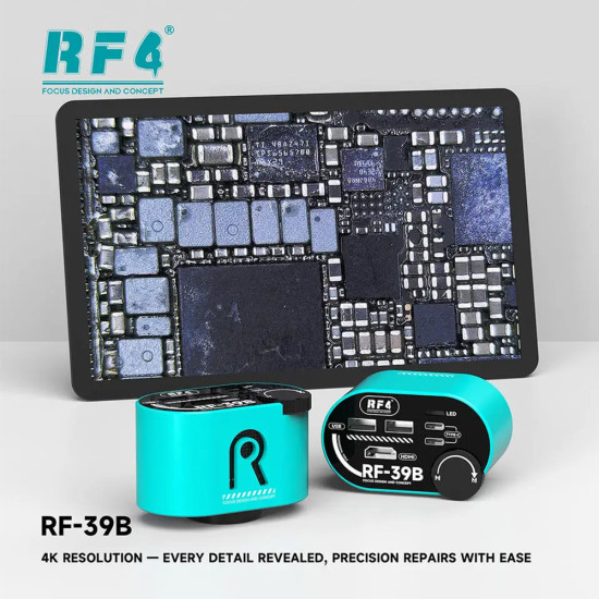 RF4 RF-39B Wide-Angle CMOS 4K Microscope Camera With Zoom Handwheel