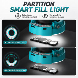RF4 OK-15 Smart Microscope LED Ring Light (8 Zone Light Control Adjustment)