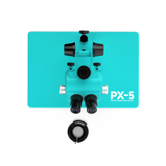 RF4 PX5 7X-50X Continue Zoom Trinocular Stereo Microscope With CTV Camera Lens and Light - Premium Quality