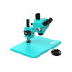 RF4 PX5 7X-50X Continue Zoom Trinocular Stereo Microscope With CTV Camera Lens and Light - Premium Quality