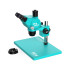 RF4 PX6 6.5X-65X Continue Zoom Trinocular Stereo Microscope With CTV Camera Lens and Light - Premium Quality