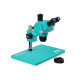 RF4 PX6 6.5X-65X Continue Zoom Trinocular Stereo Microscope With CTV Camera Lens and Light - Premium Quality