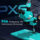 RF4 PX6 6.5X-65X Continue Zoom Trinocular Stereo Microscope With CTV Camera Lens and Light - Premium Quality