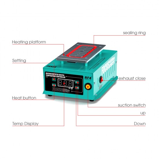 RF4 RF-Peace 7-inch LCD Touch Screen Separator Machine Build-in Vacuum Pump RF4 RF-Peace 7-inch LCD Touch Screen Separator Machine Build-in Vacuum Pump