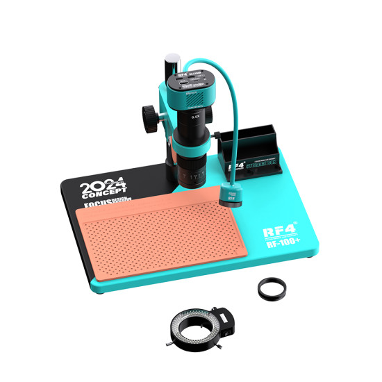 RF4 RF-100+ Monocular 180X Zoom Television Microscope With RF4 C39 Dual Spectral Thermal Camera RF4 RF-100+ Monocular 180X Zoom Television Microscope With RF4 C39 Dual Spectral Thermal Camera