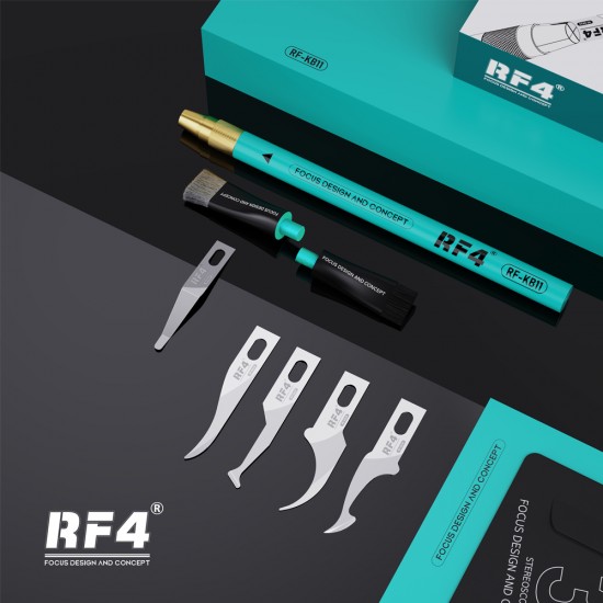 RF4 RF-KB11 3D Tin Scraping Blade and Anti-Static Glue Removal Brush Set RF4 RF-KB11 3D Tin Scraping Blade and Anti-Static Glue Removal Brush Set