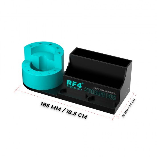 RF4 RF-ST13 Multifunctional Repair Tools Storage Box for Screwdriver/Tweezers/Parts Storage RF4 RF-ST13 Multifunctional Repair Tools Storage Box for Screwdriver/Tweezers/Parts Storage