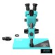 RF4 RF6555-PRO 6.5X-55X Trinocular Full HD Stereo Microscope With Zooming 0.48X CTV Camera Lens & LED Adjustable Light RF4 RF6555-PRO 6.5X-55X Trinocular Full HD Stereo Microscope With Zooming 0.48X CTV Camera Lens & LED Adjustable Light
