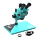 RF4 RF6555-PRO 6.5X-55X Trinocular Full HD Stereo Microscope With Zooming 0.48X CTV Camera Lens & LED Adjustable Light RF4 RF6555-PRO 6.5X-55X Trinocular Full HD Stereo Microscope With Zooming 0.48X CTV Camera Lens & LED Adjustable Light