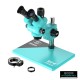 RF4 RF6555-PRO Max 6.5X-55X Trinocular Full HD Stereo Microscope With Zooming 0.48X CTV Camera Lens & LED Adjustable Light RF4 RF6555-PRO Max 6.5X-55X Trinocular Full HD Stereo Microscope With Zooming 0.48X CTV Camera Lens & LED Adjustable Light
