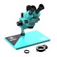 RF4 RF6555-PRO Max 6.5X-55X Trinocular Full HD Stereo Microscope With Zooming 0.48X CTV Camera Lens & LED Adjustable Light RF4 RF6555-PRO Max 6.5X-55X Trinocular Full HD Stereo Microscope With Zooming 0.48X CTV Camera Lens & LED Adjustable Light