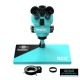RF4 RF6555-PRO Max 6.5X-55X Trinocular Full HD Stereo Microscope With Zooming 0.48X CTV Camera Lens & LED Adjustable Light RF4 RF6555-PRO Max 6.5X-55X Trinocular Full HD Stereo Microscope With Zooming 0.48X CTV Camera Lens & LED Adjustable Light