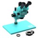 RF4 RF6555-TVP 6.5X-55X Trinocular Full HD Stereo Microscope With Zooming 0.48X CTV Camera Lens & LED Adjustable Light RF4 RF6555-TVP 6.5X-55X Trinocular Full HD Stereo Microscope With Zooming 0.48X CTV Camera Lens & LED Adjustable Light