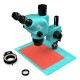 RF4 RF6565-P04 6.5X-65X Trinocular Full HD Stereo Microscope With Zooming 0.5X CTV Camera Lens & LED Adjustable Light RF4 RF6565-P04 6.5X-65X Trinocular Full HD Stereo Microscope With Zooming 0.5X CTV Camera Lens & LED Adjustable Light