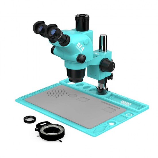 RF4 RF6565-TVD2 6.5X-65X Trinocular Full HD Stereo Microscope With Zooming 0.5X CTV Camera Lens & LED Adjustable Light RF4 RF6565-TVD2 6.5X-65X Trinocular Full HD Stereo Microscope With Zooming 0.5X CTV Camera Lens & LED Adjustable Light