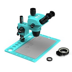 RF4 RF-6565PRO-D2 Trinocular Full HD Stereo Microscope With Zooming 0.5X CTV Camera Lens & LED Adjustable Light
