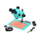 RF4 RF7050-TVA9 (3D Continuous Zoom) 7X~50X Trinocular Stereo Microscope With USB Charging Station RF4 RF7050-TVA9 (3D Continuous Zoom) 7X~50X Trinocular Stereo Microscope With USB Charging Station