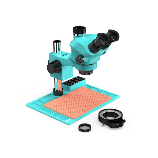 RF4 RF7050-TVA9 (3D Continuous Zoom) 7X~50X Trinocular Stereo Microscope With USB Charging Station RF4 RF7050-TVA9 (3D Continuous Zoom) 7X~50X Trinocular Stereo Microscope With USB Charging Station