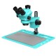 RF4 RF7050-TVD2 (3D Continuous Zoom) 7X~50X Trinocular Stereo Microscope With 0.5X CTV Camera Zoom Lens & LED Adjustable Light RF4 RF7050-TVD2 (3D Continuous Zoom) 7X~50X Trinocular Stereo Microscope With 0.5X CTV Camera Zoom Lens & LED Adjustable Light