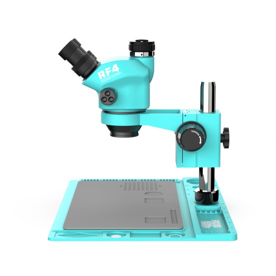 RF4 RF7050-TVD2 (3D Continuous Zoom) 7X~50X Trinocular Stereo Microscope With 0.5X CTV Camera Zoom Lens & LED Adjustable Light RF4 RF7050-TVD2 (3D Continuous Zoom) 7X~50X Trinocular Stereo Microscope With 0.5X CTV Camera Zoom Lens & LED Adjustable Light