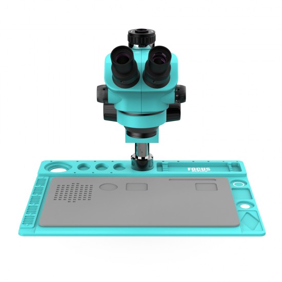 RF4 RF7050-TVD2 (3D Continuous Zoom) 7X~50X Trinocular Stereo Microscope With 0.5X CTV Camera Zoom Lens & LED Adjustable Light RF4 RF7050-TVD2 (3D Continuous Zoom) 7X~50X Trinocular Stereo Microscope With 0.5X CTV Camera Zoom Lens & LED Adjustable Light