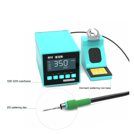 RF4 RF-S210 High Precision Intelligent Control Temperature Soldering Station (C210) RF4 RF-S210 High Precision Intelligent Control Temperature Soldering Station (C210)