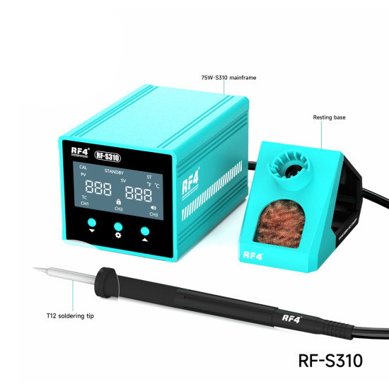 RF4 RF-S310 High Precision Intelligent Control Temperature Soldering Station (T12) RF4 RF-S310 High Precision Intelligent Control Temperature Soldering Station (T12)