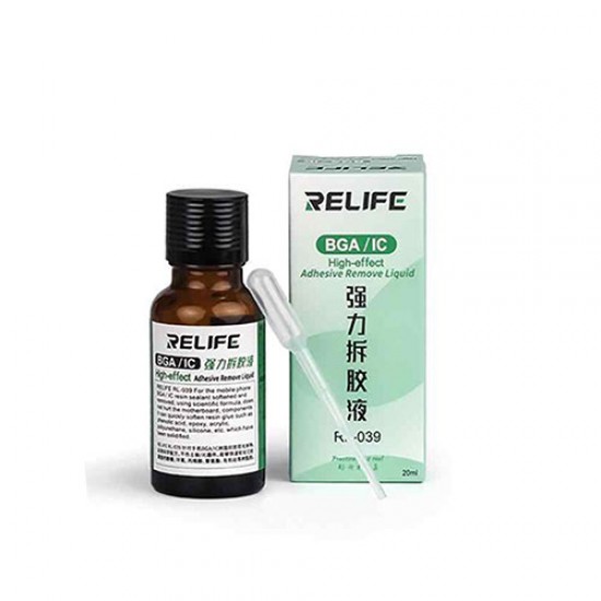 Relife RL-039 Pasted BGA IC Epoxy Black Glue Remover Liquid ( 20ML ) Relife RL-039 Pasted BGA IC Epoxy Black Glue Remover Liquid ( 20ML )