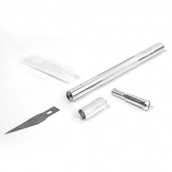Relife RL-101E Aluminum Alloy Material 6 Blades Knife Set for Removing Glue Engraving Filming Relife RL-101E Aluminum Alloy Material 6 Blades Knife Set for Removing Glue Engraving Filming