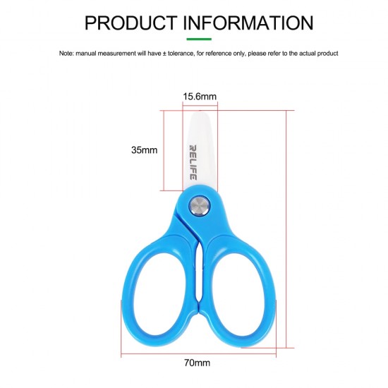 Relife RL-102A Mini Insulated Ceramic Scissor Relife RL-102A Mini Insulated Ceramic Scissor