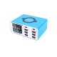 Relife RL-304S 8 USB+PD Port Smart Lightning Charger With Wireless (Upto 10W) Charging Relife RL-304S 8 USB+PD Port Smart Lightning Charger With Wireless (Upto 10W) Charging