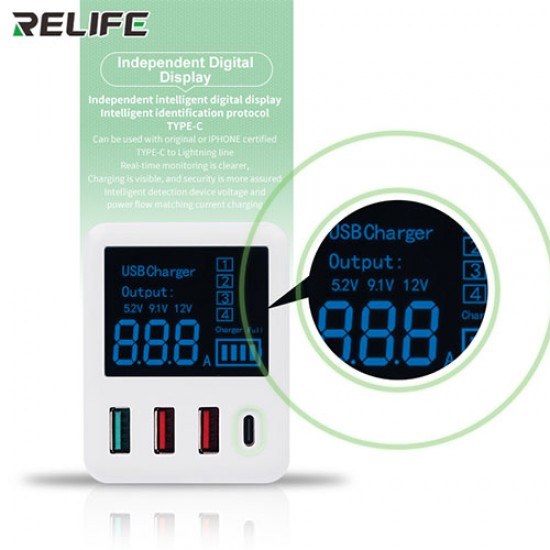 RELIFE RL-312 Smart Digital Display Fast charge RELIFE RL-312 Smart Digital Display Fast charge