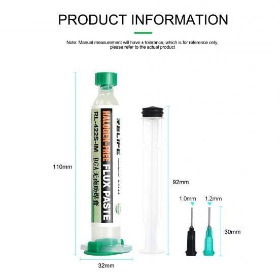 Relife RL-422S-IM Halogen Free Flux Paste