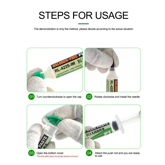 Relife RL-422S-IM Halogen Free Flux Paste