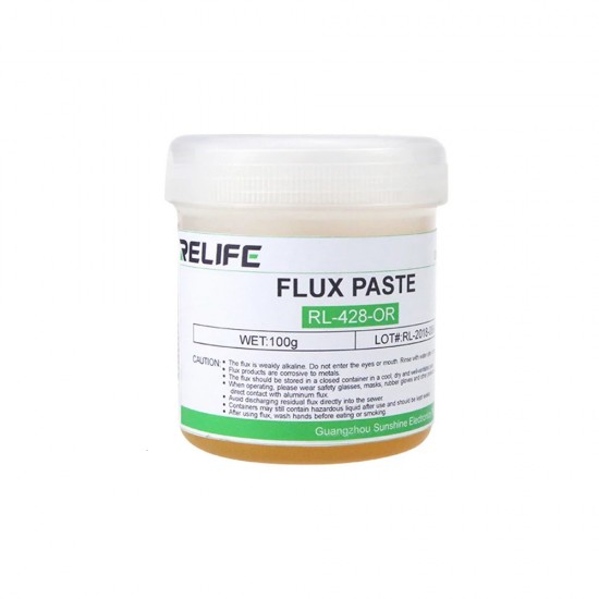 Relife RL-428-OR Solder Paste Flux Lead-free Welding Paste (100Gram) Relife RL-428-OR Solder Paste Flux Lead-free Welding Paste (100Gram)