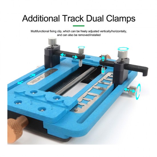 Relife RL-601F Multi-purpose Positioning Additional Track Dual Clamps Universal PCB Fixture Relife RL-601F Multi-purpose Positioning Additional Track Dual Clamps Universal PCB Fixture