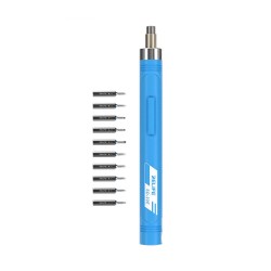 Relife SD-22E Precision Wireless Electric Screwdriver with 10 Screwdriver Bits ( Blue )