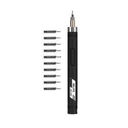 Relife SD-22E Precision Wireless Electric Screwdriver with 10 Screwdriver Bits ( Black )