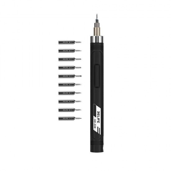Relife SD-22E Precision Wireless Electric Screwdriver with 10 Screwdriver Bits ( Black ) Relife SD-22E Precision Wireless Electric Screwdriver with 10 Screwdriver Bits ( Black )